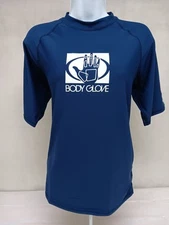 Body Glove Womens Blue XL 3/4 Sleeve UPV 50 Graphic Logo T-Shirt