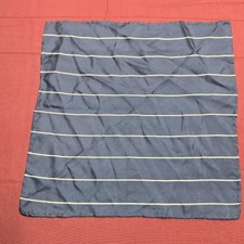 Black/Blue w/ Yellow Stripes Pocket Square 12"