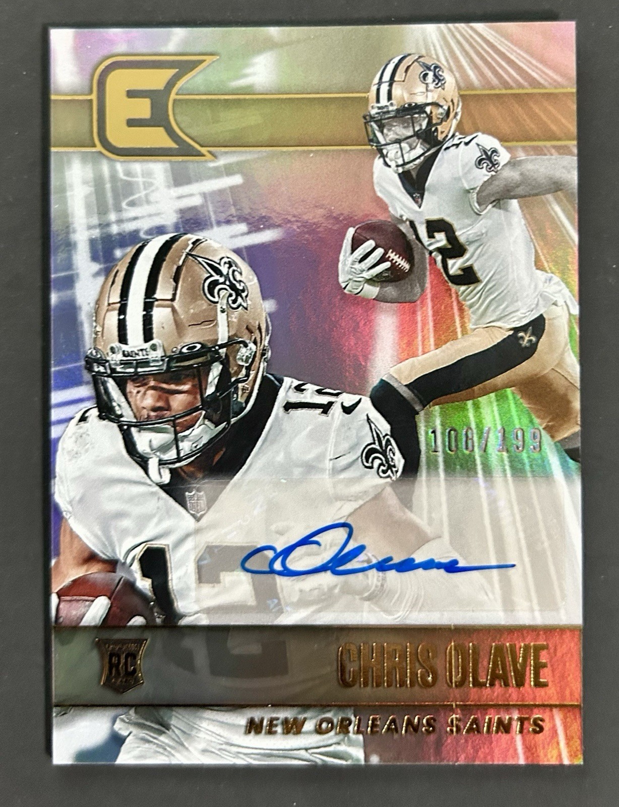 2022 Panini Chronicles Essentials Auto Chris Olave Rookie Auto 108/199