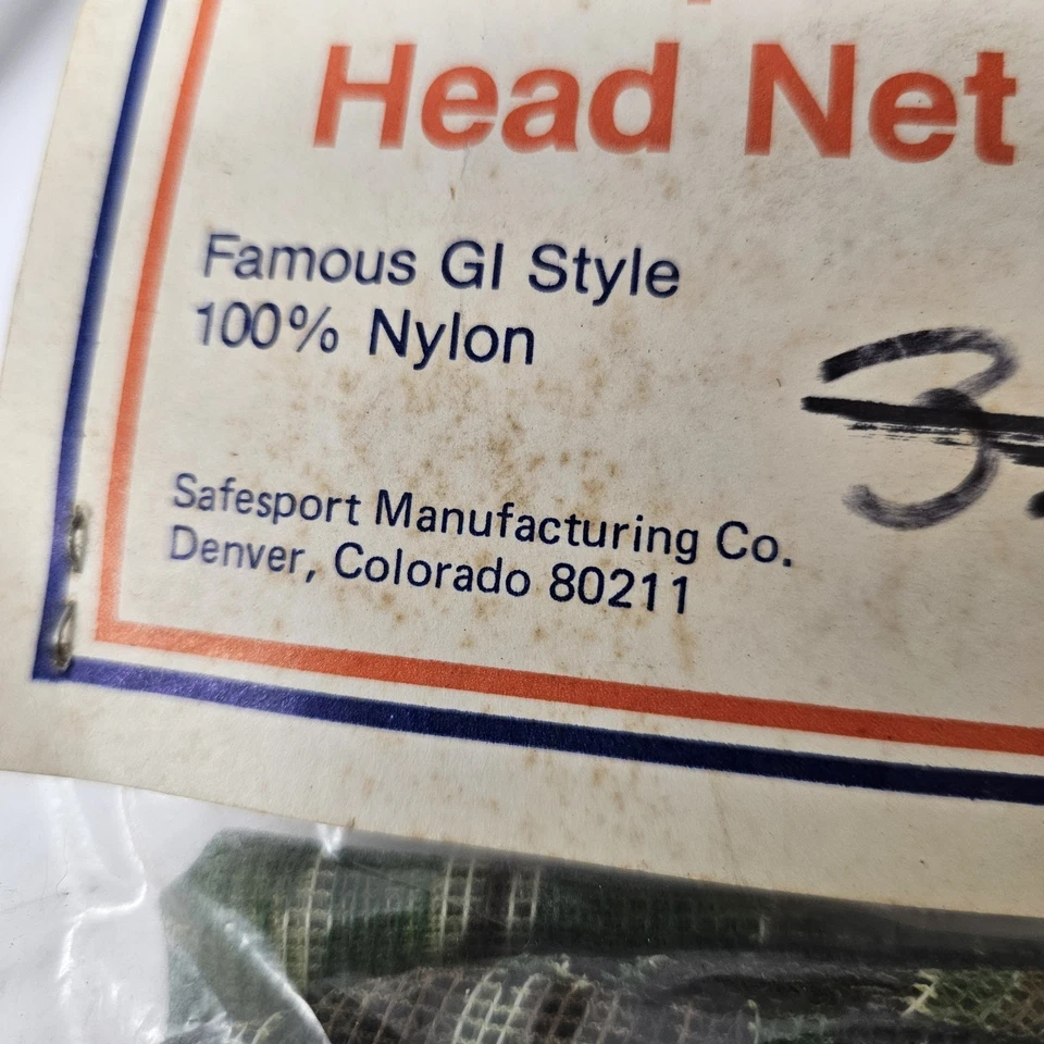 Lot Of 3 VTG Duck Camo Head Net GI Style Tiger stripe NIP Hunting No see ems - Image 4 of 4