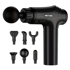 Massage Gun Deep Tissue for Athletes, 6 Attachments, 30 Speeds Pain Relief