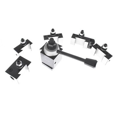 6Pack AXA 250-100 Size Piston Type Quick Change Tool Post Set For Lathe 6- 12''