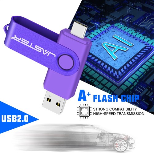 USB-C Flash Drive 128GB Free Custom Logo TYPE-C Memory Stick Drives Storage 64GB - Afbeelding 19 van 31