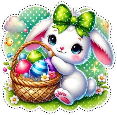 Wandbild Osterhase Hase Ei Schlafzimmer Kinderzimmer Auto Vinyl Aufkleber Abziehbild 6 Größen