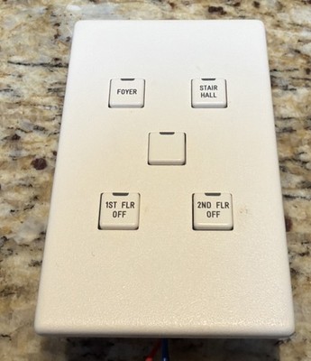 LiteTouch Control Station Keypad Savant - Low Voltage 5-Button Light Almond