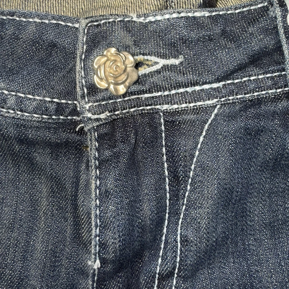 Rose Royce Y2k Micro Shorts Womens Low Rise Rhinestone Embellished READ Descript - Image 4 of 4