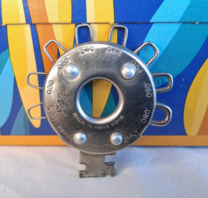 Vintage Spark Plug Gap Gauge Standard & Metric Reading, Initialed, Hong Kong
