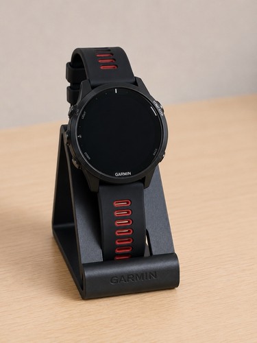 Garmin Forerunner 965 GPS AMOLED Smartwatch Black Red Band Grade A Excellent - Picture 1 of 3