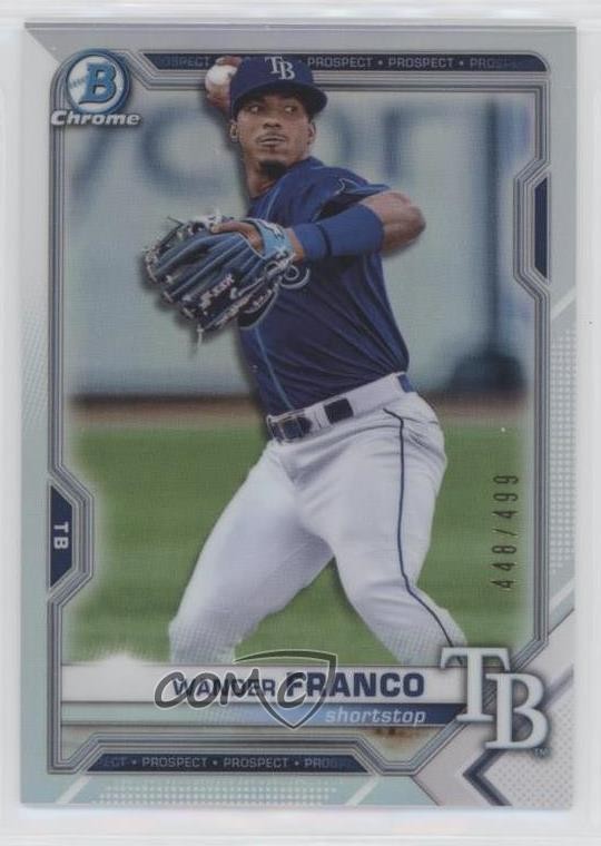2021 Bowman Chrome Prospects Refractor /499 Wander Franco #BCP-240