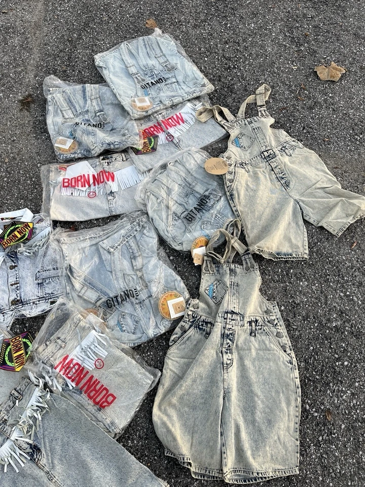 Lote de 15 Chaqueta Mono Gitano Lavado Ácido Jeans Vintage Años 90 Jeans Foto 2 de 4