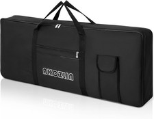 AKOZLIN 61 Keys Portable Padded Keyboard Case, Electric Piano Keyboard Gig Bag