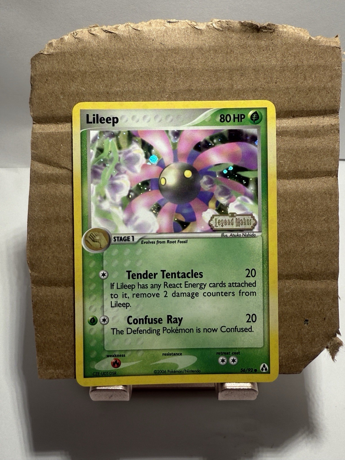 Lileep 56/92 Legend Maker Reverse Holo English Near Mint/PRISTINE