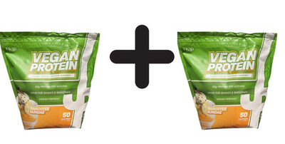 2 x Trained by JP Vegan Protein, Banoffee Sundae - 2000g (23,74 EUR/kg)