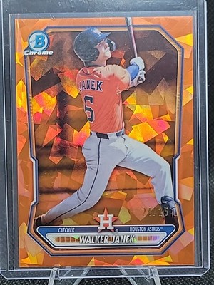 2026 Bowman Baseball Walker Janek Chrome Prospect Orange 24/25 Color Match