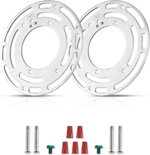 2 Pack Ceiling Light Mounting Bracket, Universal 4 Inch Light Crossbar, Steel Pl