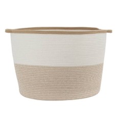 HLD Global XXL Coiled Rope Tapered Basket Tan