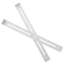 2Pcs White Steel Drawer Repair Kit Reusable Drawer Support Brackets for Dresser