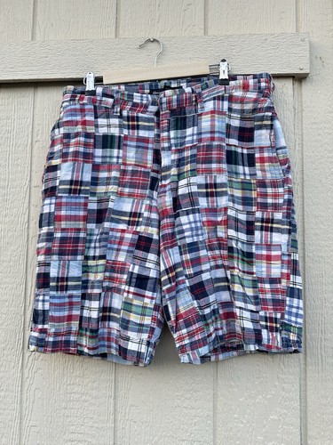 Abercrombie & Fitch, VINTAGE Abercrombie & Fitch Colorful Plaid Shorts- Quilt Men’s Size 34