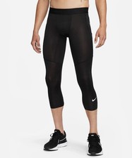 Nike Pro Mens 3/4 Length Tights BLACK FB7950-...