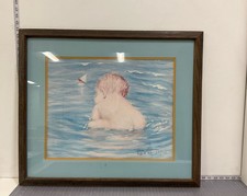 Ivan Anderson Signed Lithograph "Red Hair Baby" Portrait 22x18 Framed with COA