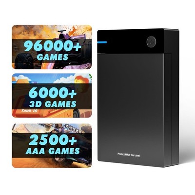 Kinhank 12tb Retro Game Hard Drive with 96000+ Games, Consoles