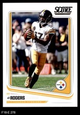 2018 Score #278 Eli Rogers Steelers Louisville 8 - NM/MT