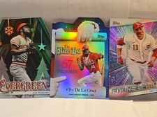 ​36 CINCINNATI REDS Lot ELLY DE LA CRUZ NICE LIST ANDREW ABBOTT NEON SP RC 2025