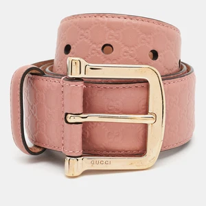 Ceinture Gucci rose Guccissima boucle cuir 80 cm
