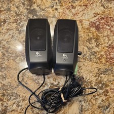 Logitech S120 Black Desktop Speaker System Used Very Good