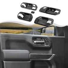 Inner Door Handle Bowl Cover Compatible with 2019-2022 Chevy Silverado/for GM...