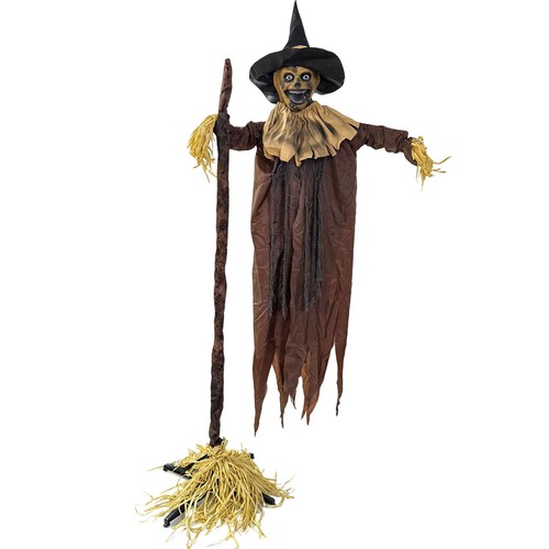 Decorazione Animatronica Halloween da Esterno,Tocco Suono Attivato 72,8" Spaventoso - Foto 2 di 10