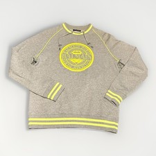 Balmain Paris Sweatshirt Designer Logo Streetwear Gray Size S
