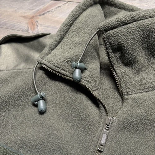 Vtg French Army Fleece Jacket Mens 120L (XXL) Cold Weather Olive Fecsa 2001 image 4