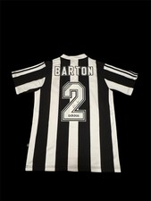 Warren Barton Signed Newcastle United Shirt With COA and Photo Proof