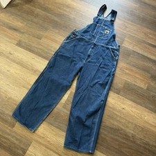 Berne Blue Denim Overalls Men’s Sz 44x30 Farmer Cowboy Workwear