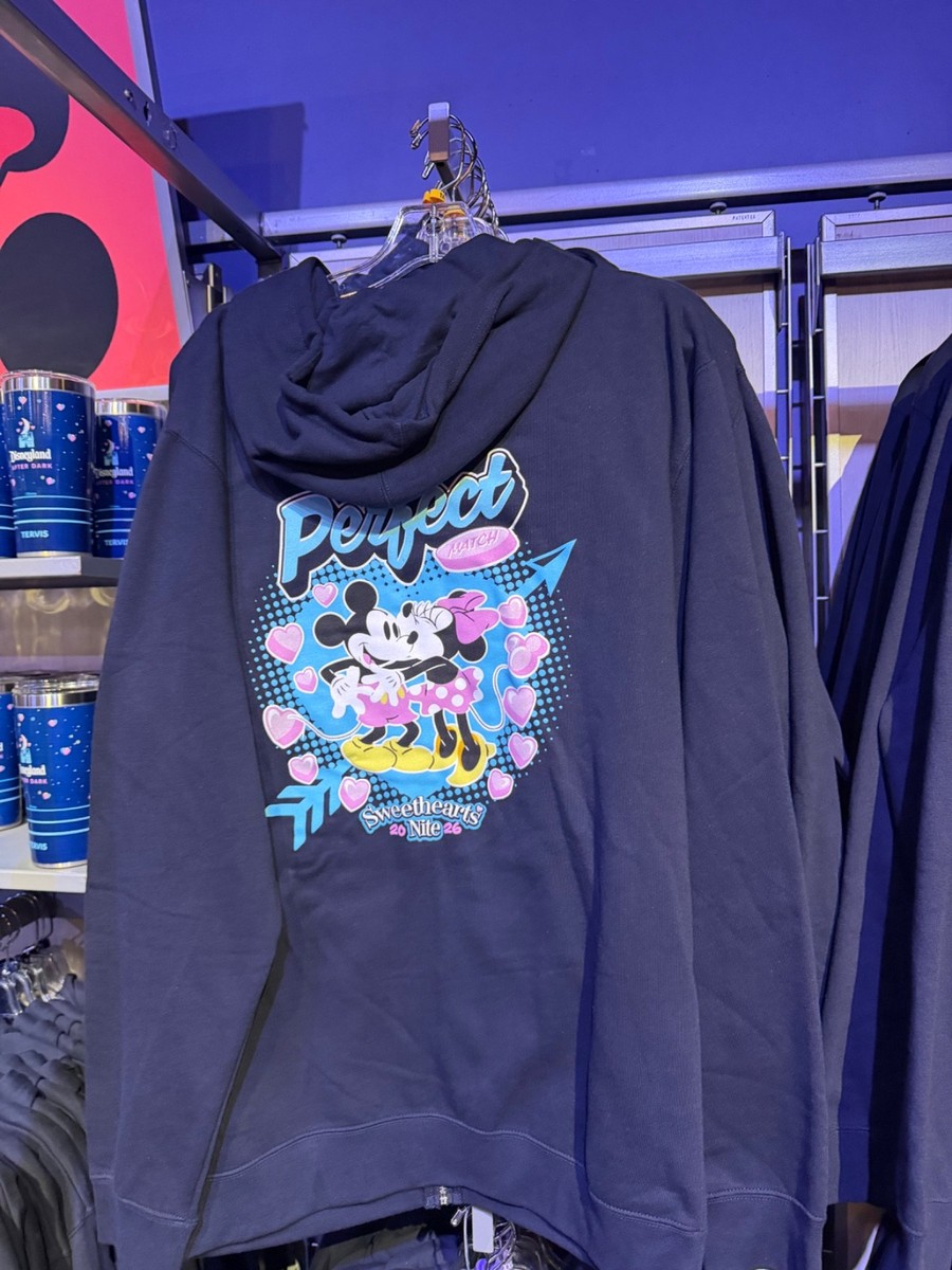 Disneyland 2026 After Dark Sweethearts Nite Zip-Up Sweatshirt
