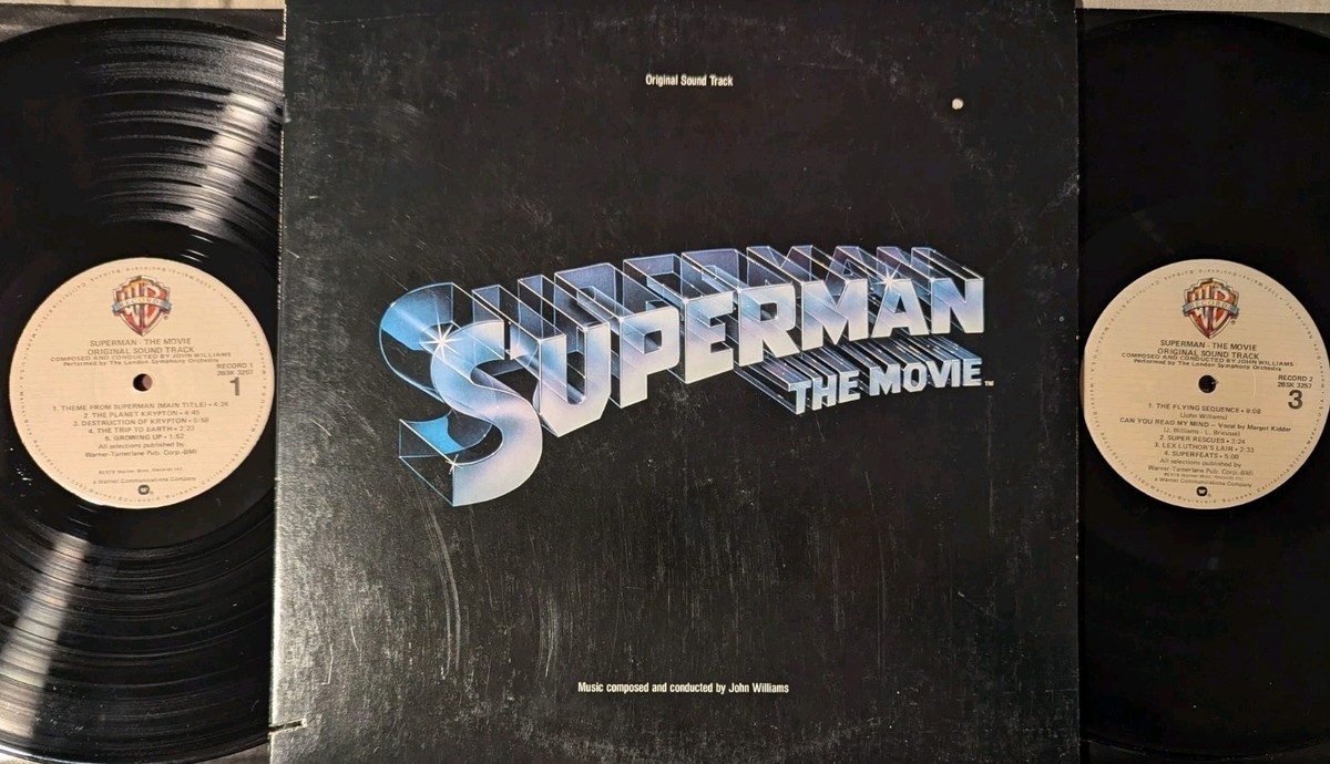Superman The Movie & Superman II Original Soundtracks Vinyl Record