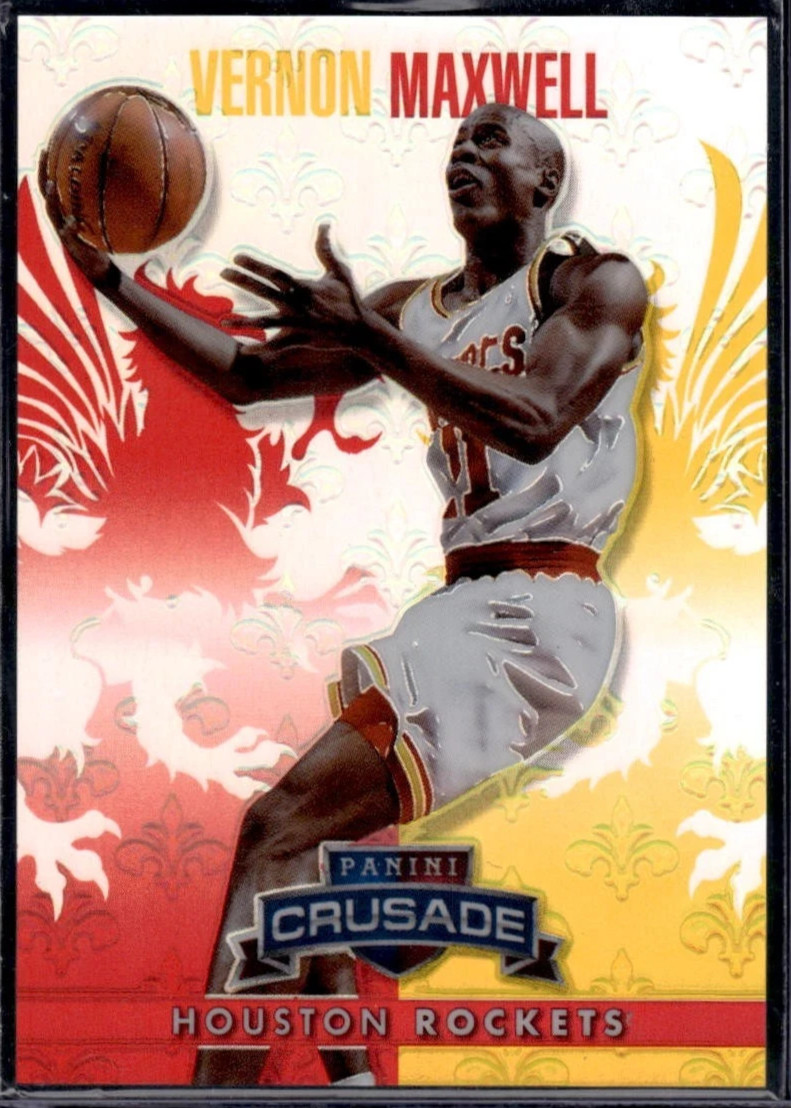2013-14 Panini Crusade Red /349 Vernon Maxwell #133 Rockets Color Match Serial #