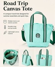 2026 Limited Edition Starbucks Road Trip Collection Canvas Tote Bag NWT