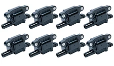 8X Square Ignition Coil & Connector & Spark Plug Wire Set Fit Silverado 1500 GMC