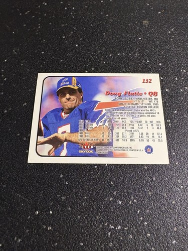 2000 Skybox Dominion - Doug Flutie #132 NFL Buffalo Bills Quarterback - Picture 2 of 2