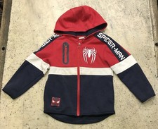 Marvel Spider-man Toddler Hoodie Full Zip W/ Chest Pocket Sz 3T - Red Blue Read