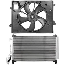 AC Condenser Cooling Fan Kit For Hyundai Sonata 2.4L 2015 2016 2017