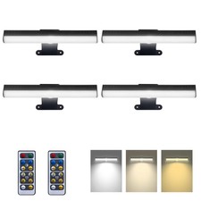 4pcs Battery Operated Picture Light with 3 Lighting Color,Painting Light for ...