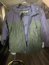 Vtg 90s TOMA Green Nylon INSULATED SKI JACKET Winter Coat Kid Sz YOUTH 6 XS New 