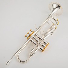 8335 Bb Trumpet B Flat new Silver Plated Professional Trumpet with Leather Case