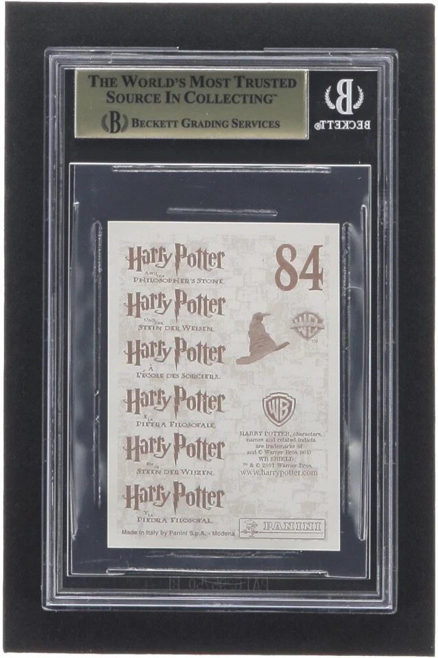 2001 Harry Potter Panini Sticker #84 Ron Weasley Auto Rookie Card BGS 9.5 (RC) - Image 2 of 2