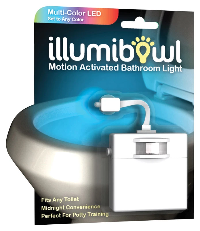 IllumiBowl Motion-Activated Toilet Night Light