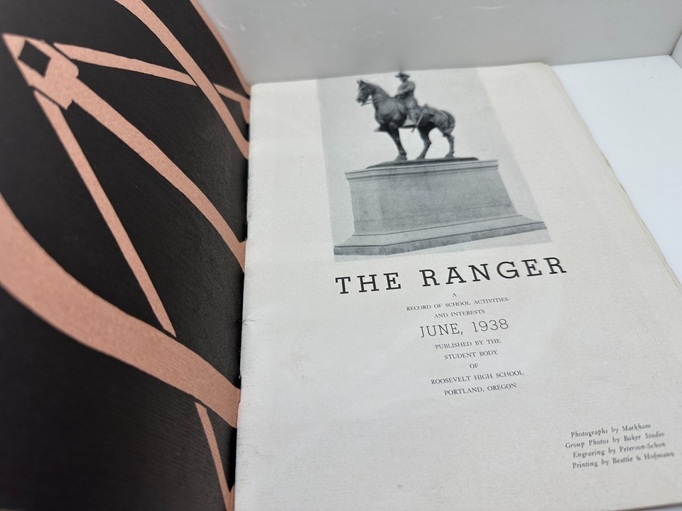 1938 - June Roosevelt High School Yearbook - Portland Oregon Ranger | eBay