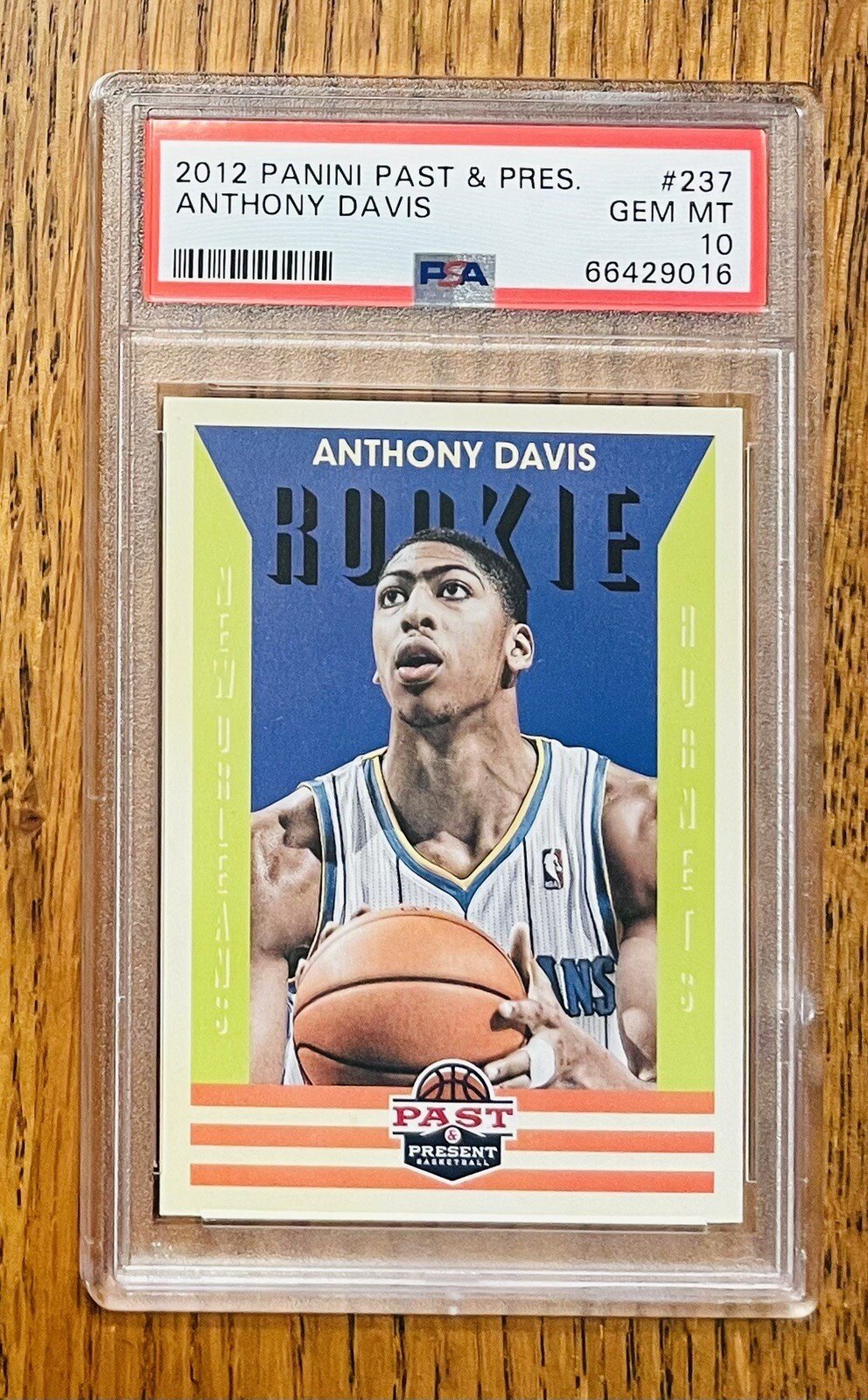 2012 Panini Past & Present Anthony Davis PSA 10 Gem Mint Rookie RC #237 Lakers